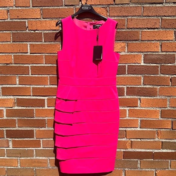 NWT PAULE KA Robe Pink formal mid length sleeveless dress 20E- 114/R120 - Picture 3 of 17